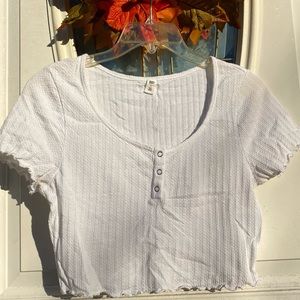 Nordstrom BP Casual Short Sleeve Crop Top